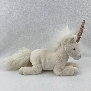 Jellycat London Luna Unicorn White Plush Stuffed Animal Toy 15”